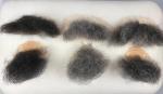 Beards made of human hair - handknotted - set 39