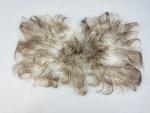 Brusthaar-Toupet, grau - Echthaar