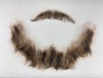 Beard with Moustache, made of human hair - fine handknotted